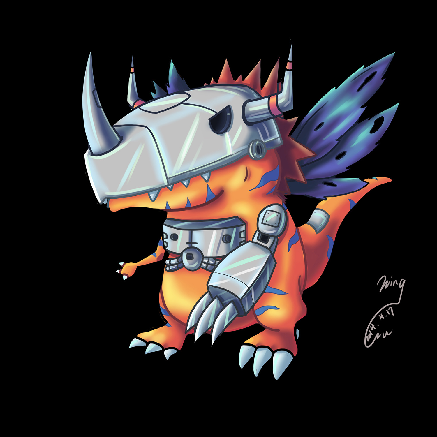 Super incincible Tyrannosaurus warrior